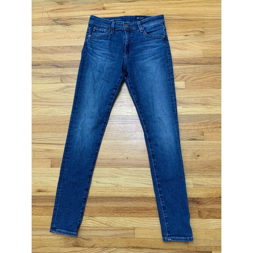 AG Adriano Goldschmied Farrah Women's Mid-Rise Skinny Jeans Blue Size 28